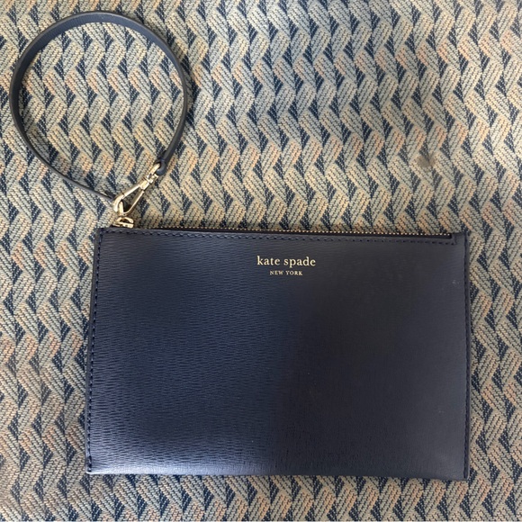 Handbags - Kate Spade Navy Leather Wristlet